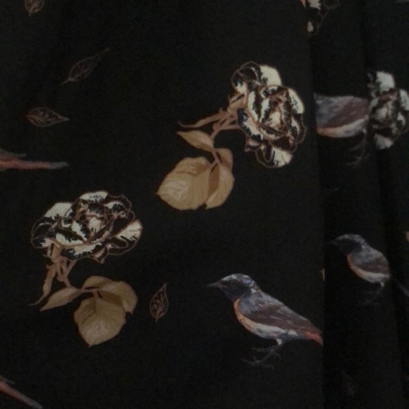 SL Black Bird Rose A-Line Skirt - NEVER WORN! BNWT - Picture 3 of 5